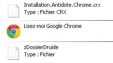 Antidote et Chrome